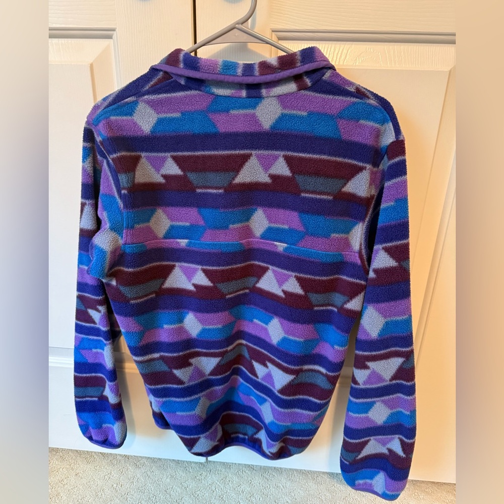 Patagonia Synchilla Purple/Blue Fleece Snap T Pullover - Picture 2 of 2